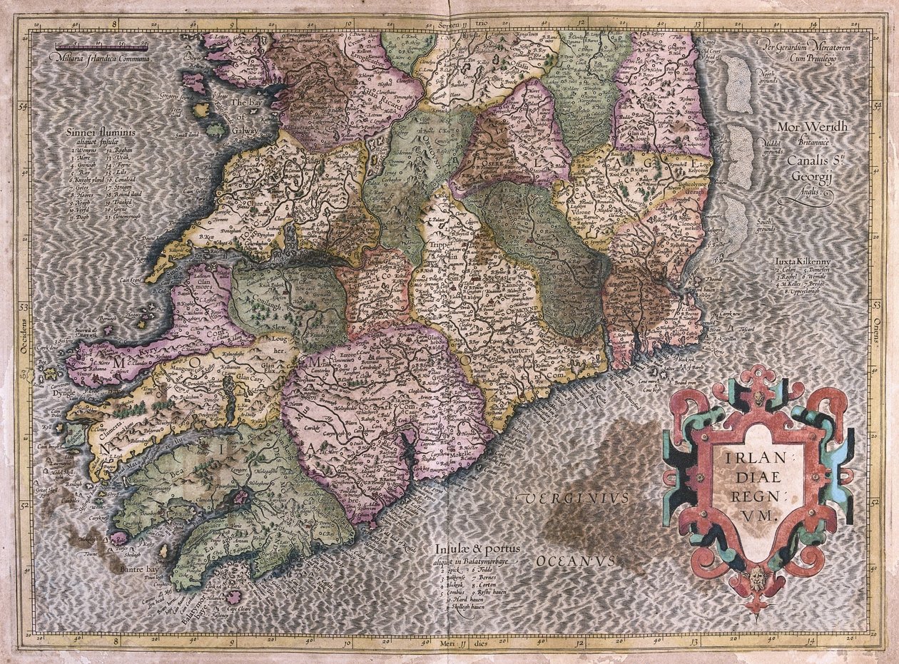 Írország alkotó: Gerardus Mercator