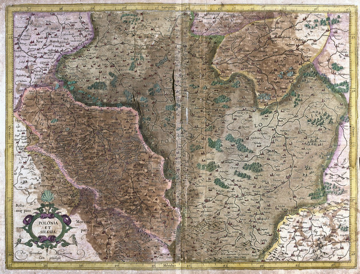 Lengyelország (metszet alkotó: Gerardus Mercator