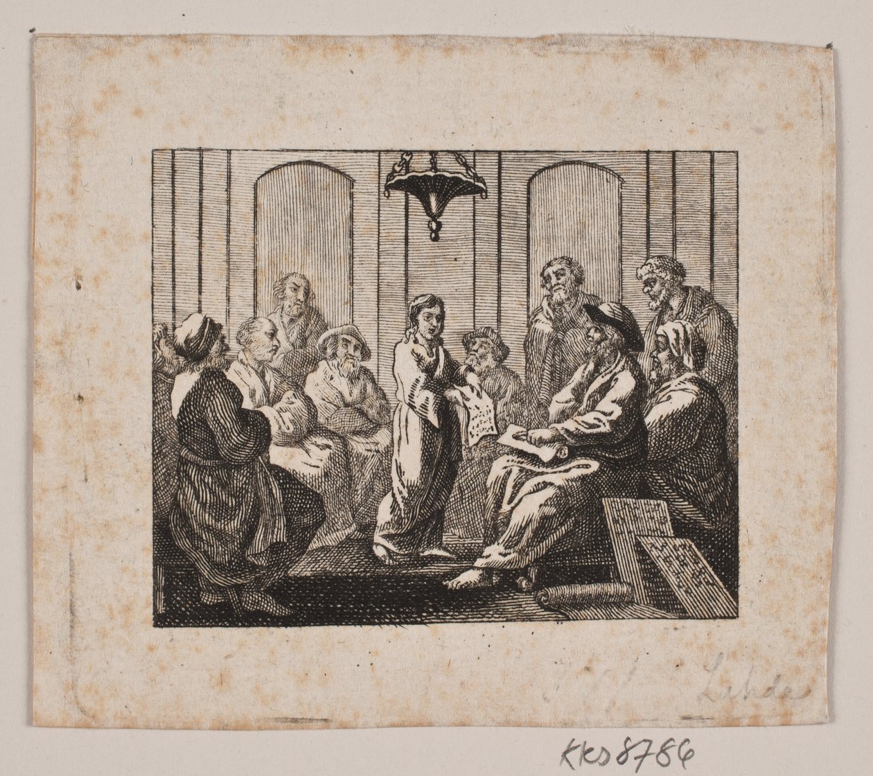 Krisztus a templomban alkotó: Gerhard Ludvig Lahde