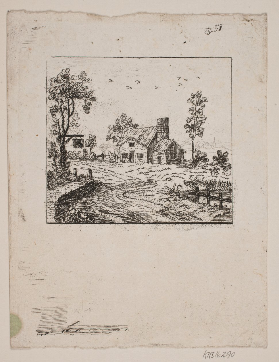 Táj fogadóval alkotó: Gerhard Ludvig Lahde