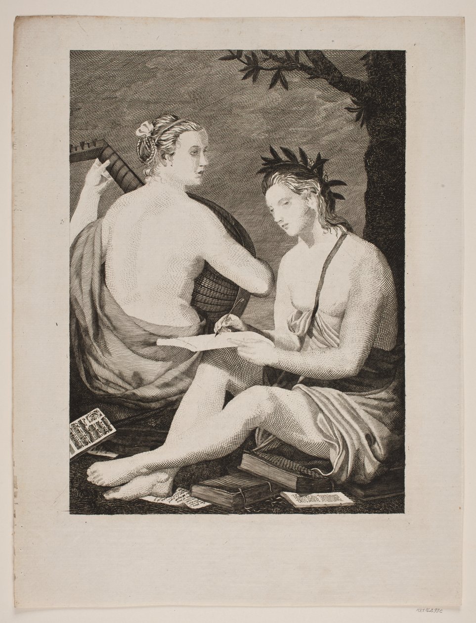 Terpsichore et Kalliope alkotó: Gerhard Ludvig Lahde