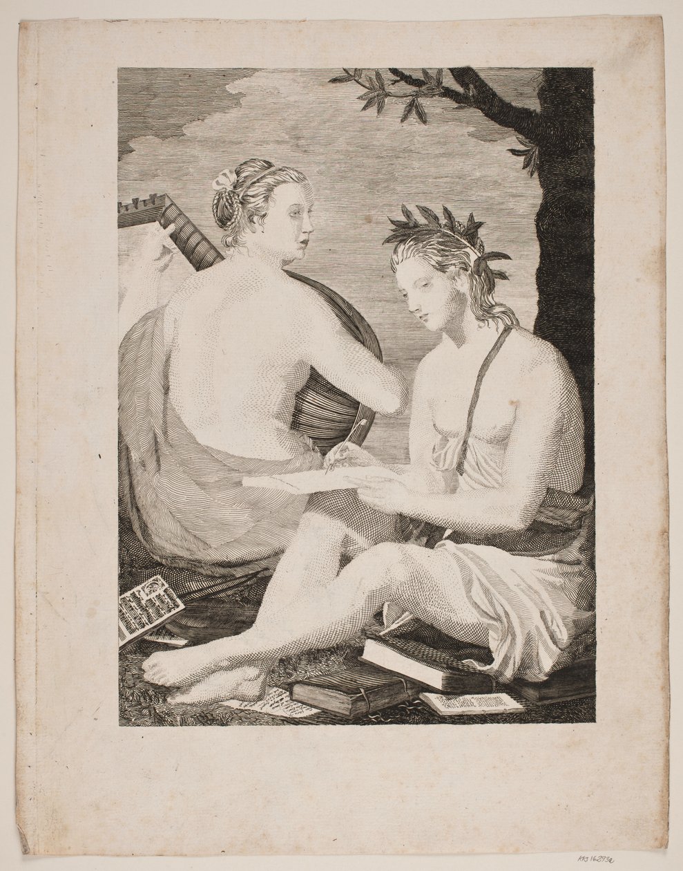 Terpsichore et Kalliope alkotó: Gerhard Ludvig Lahde
