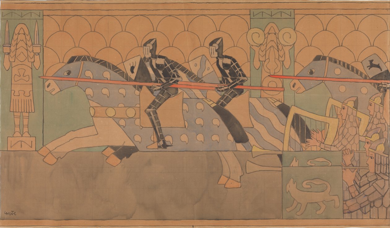 Folklórrajz, 1895-1898. alkotó: Gerhard Munthe
