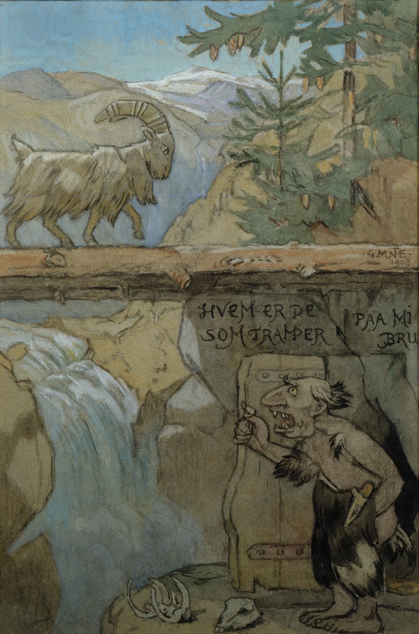 Három Billy Goats Gruff alkotó: Gerhard Peter Frantz Vilhelm Munthe