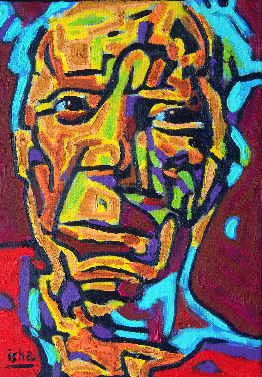 San Picasso,2021,olaj, vászon alkotó: Gerhardt Isringhaus