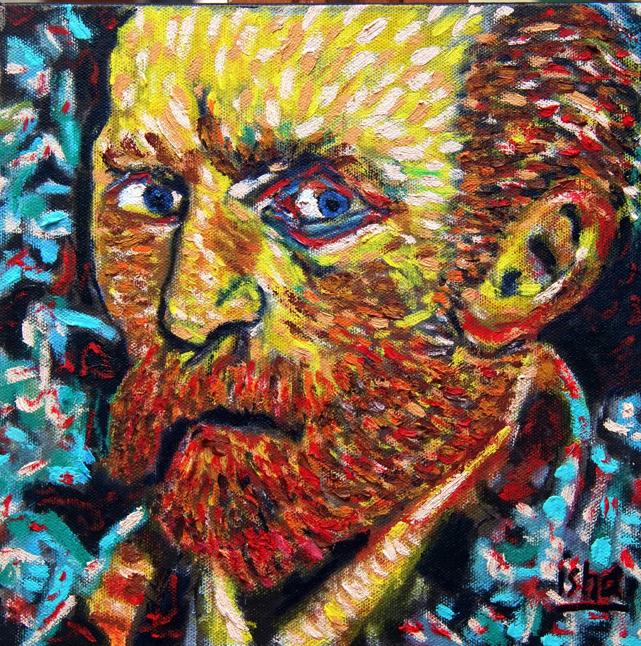 San VanGogh,2021, olaj, vászon alkotó: Gerhardt Isringhaus