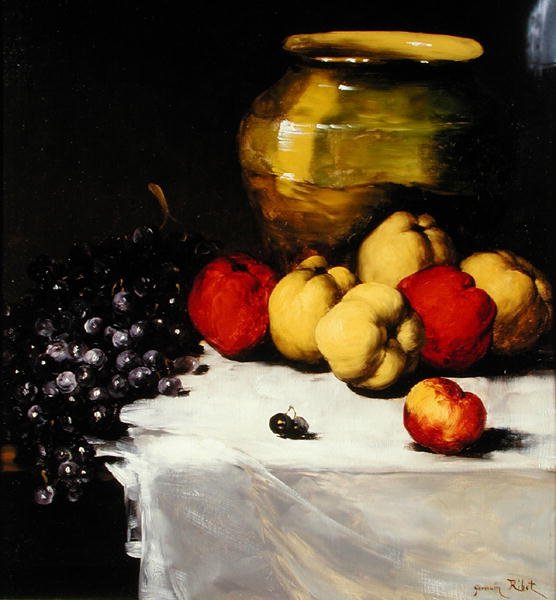 Gyümölcscsendélet alkotó: Germain Ribot