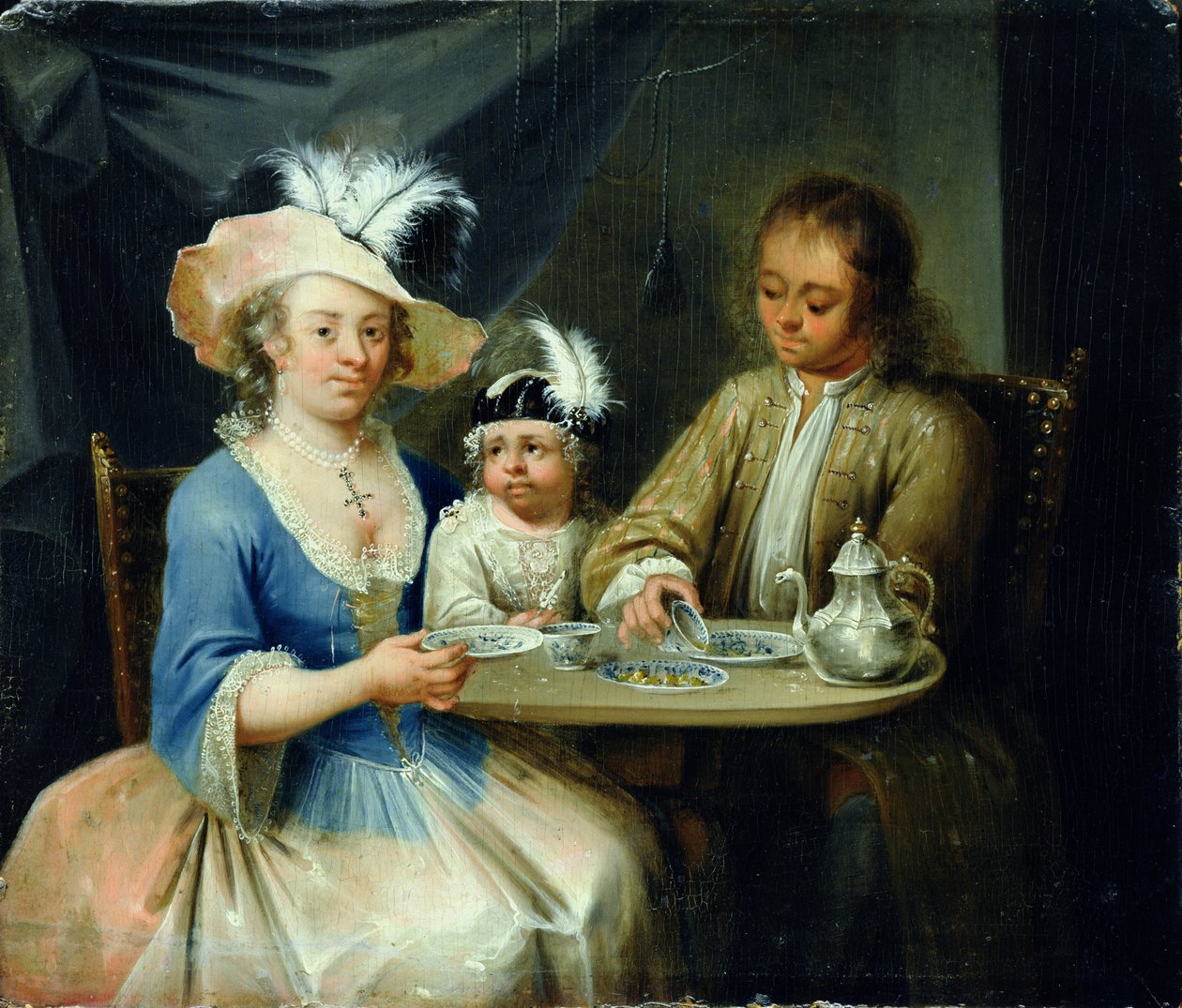 Családi arckép, 1760 körül alkotó: German School