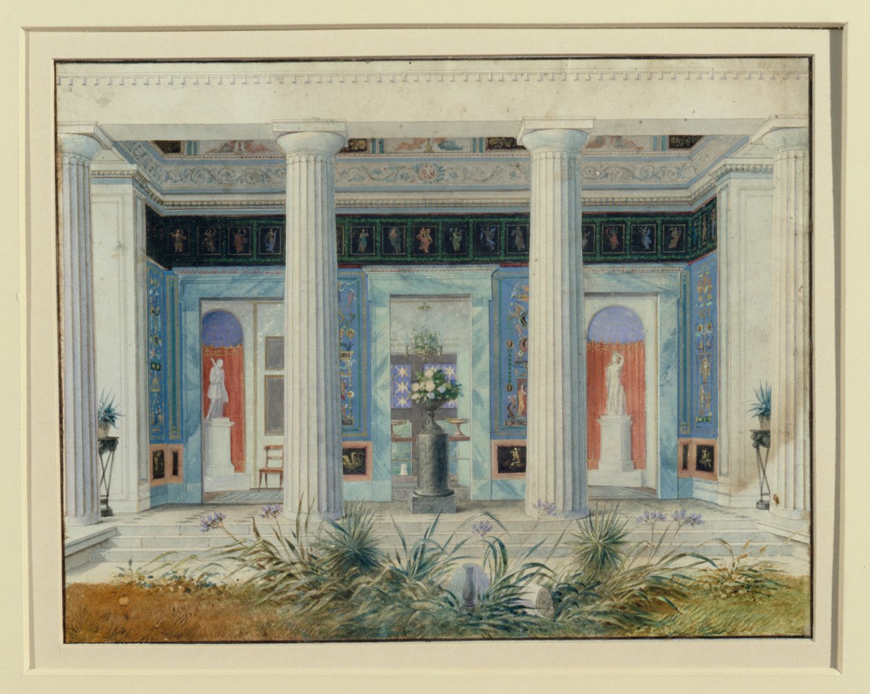 Kerti portikusz, 1834 körül alkotó: German School