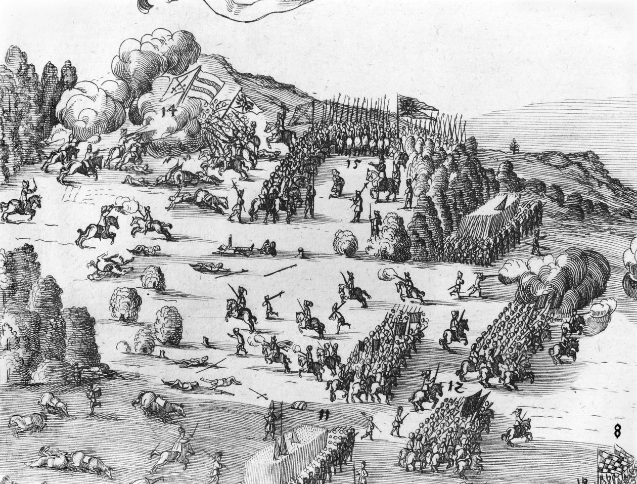 A muhlbergi csata általános képe, részlet, 1547. április 24. (lásd még: 217805-217808) alkotó: German School