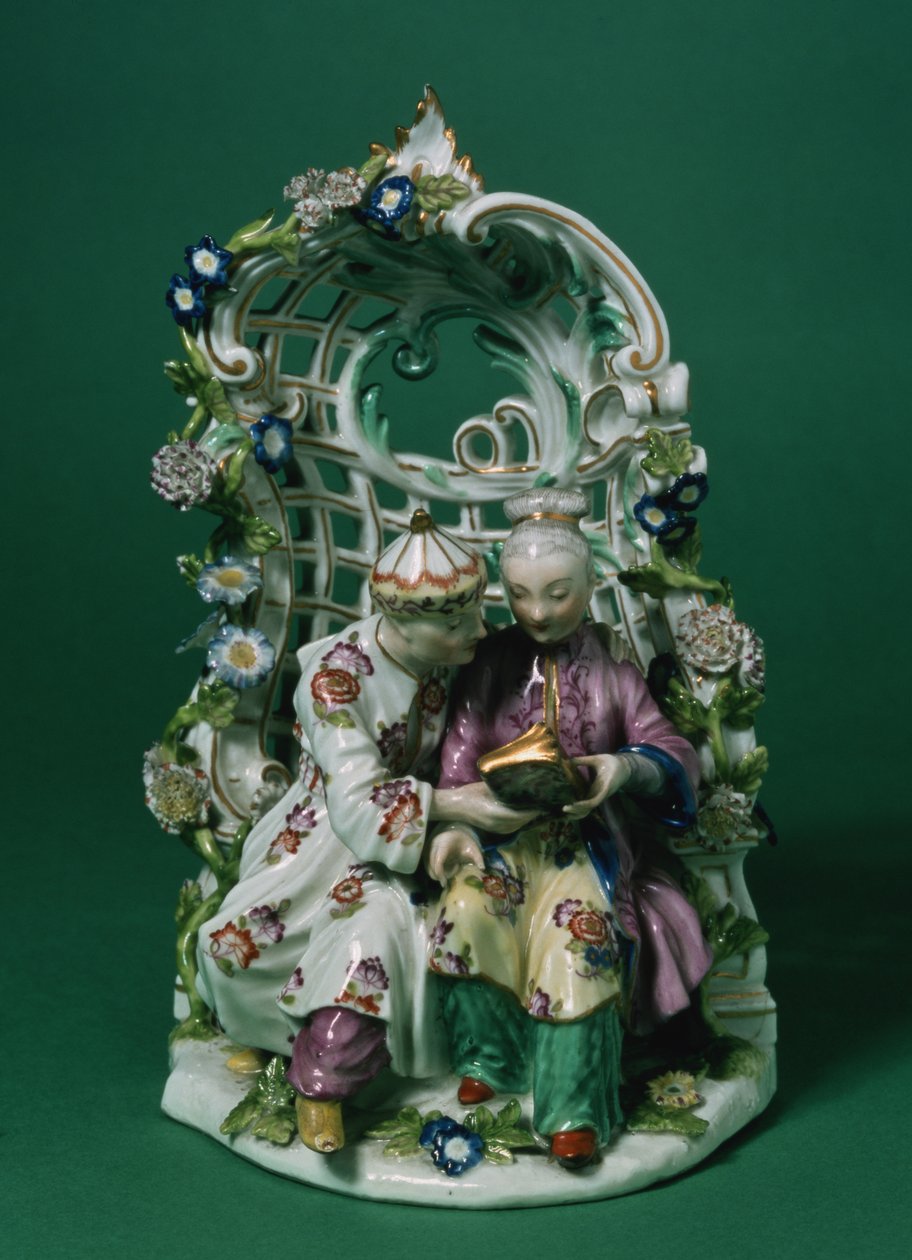 Meisseni lugascsoport, Boucher festménye nyomán, 1760 körül (porcelán) alkotó: German School