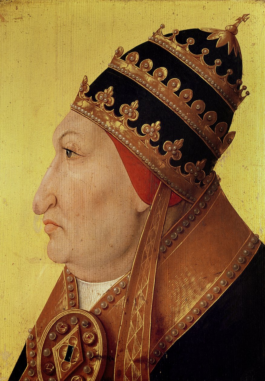 Rodrigo Borgia (1431-1503) portréja, VI. Sándor pápa alkotó: German School
