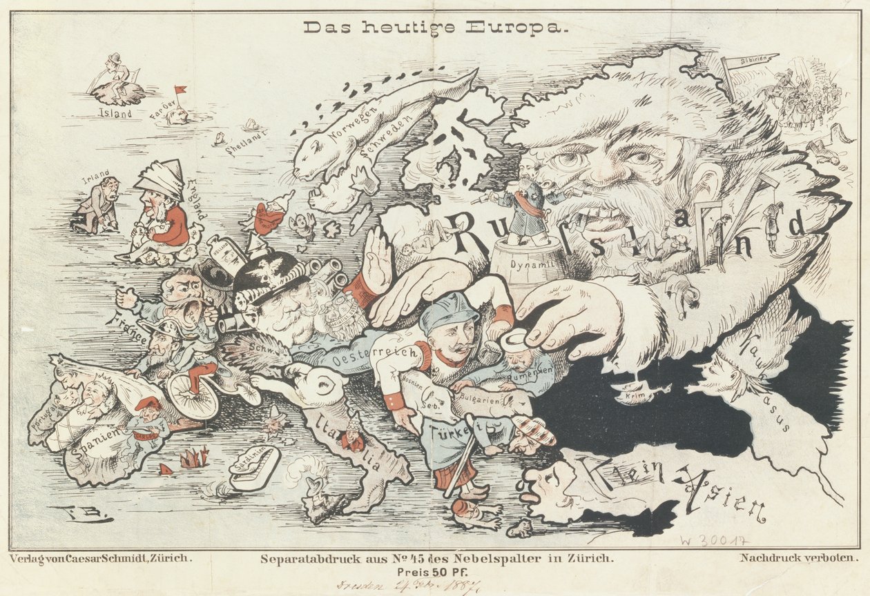„A mai Európa”, 1887 alkotó: German School