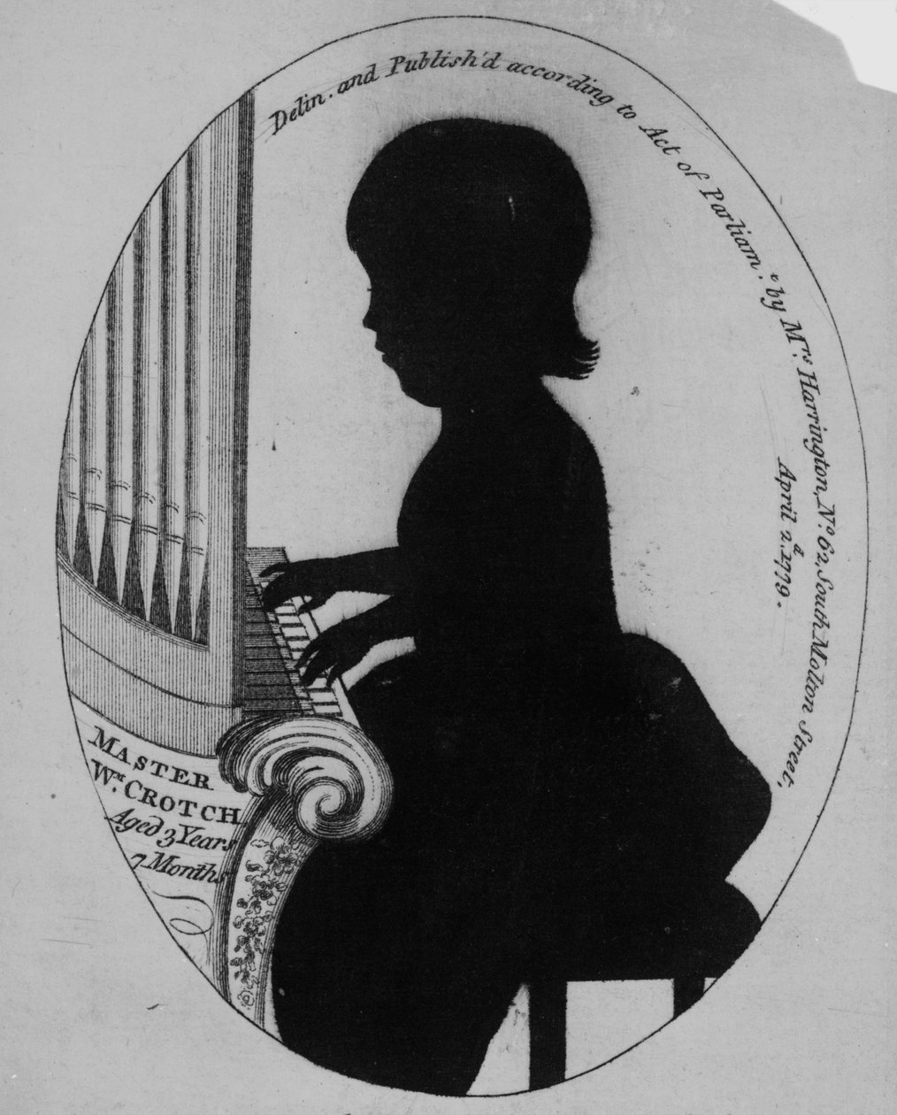 William Crotch orgonán játszik alkotó: German School