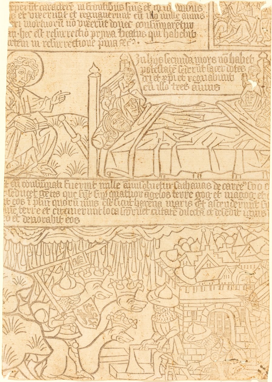 János apokalipszise, 42. levél alkotó: German 15th Century