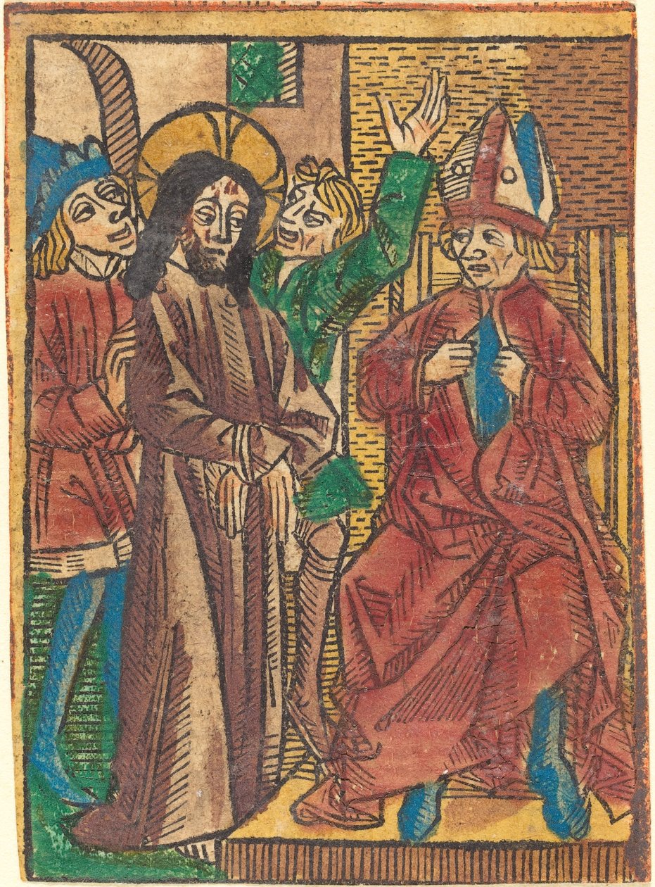Kajafás előtt alkotó: German 15th Century