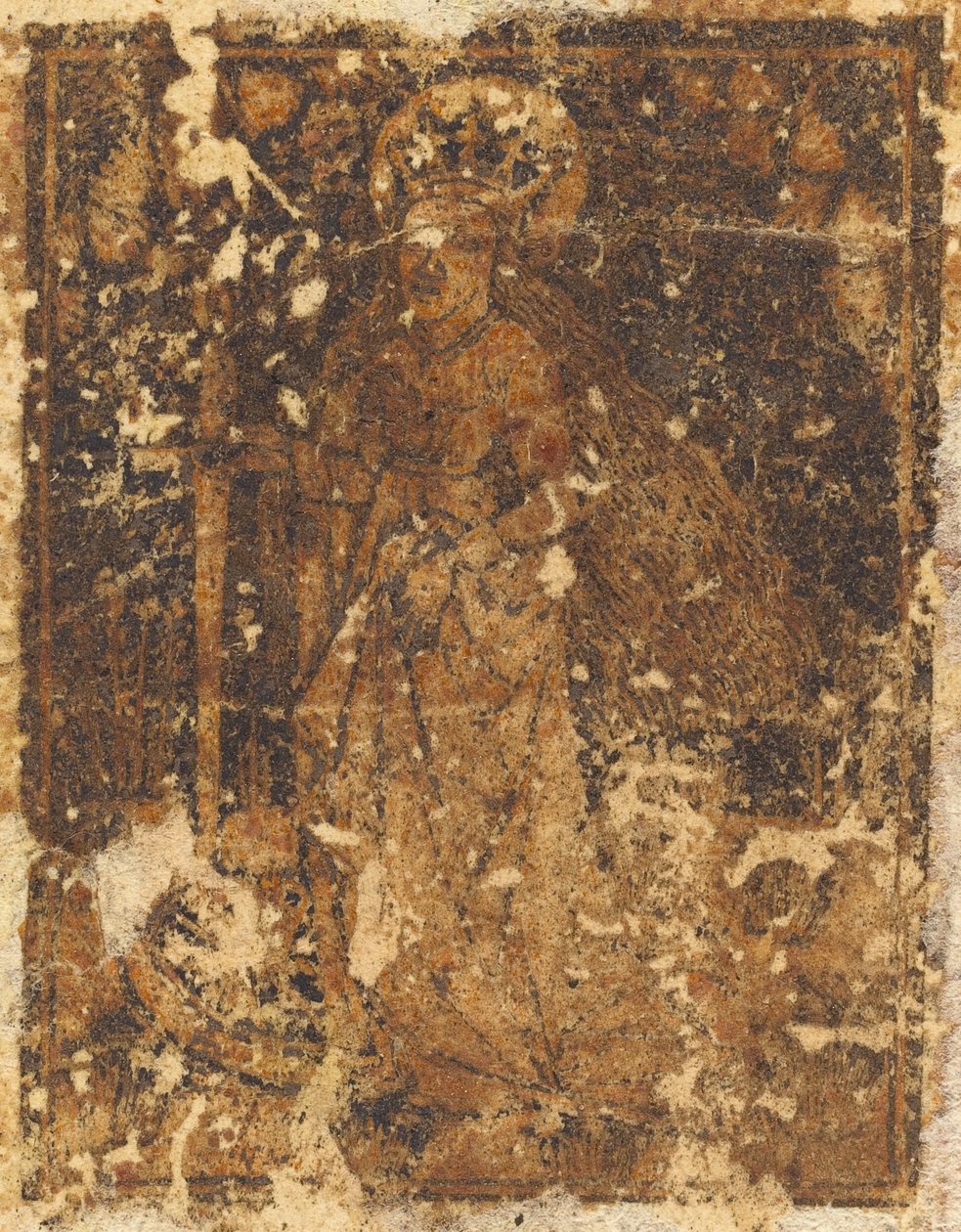 Szent Katalin [verso] alkotó: German 15th Century