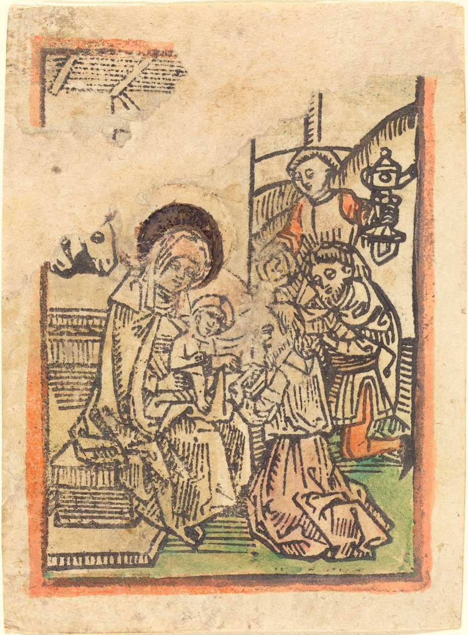 A mágusok imádása alkotó: German 15th Century