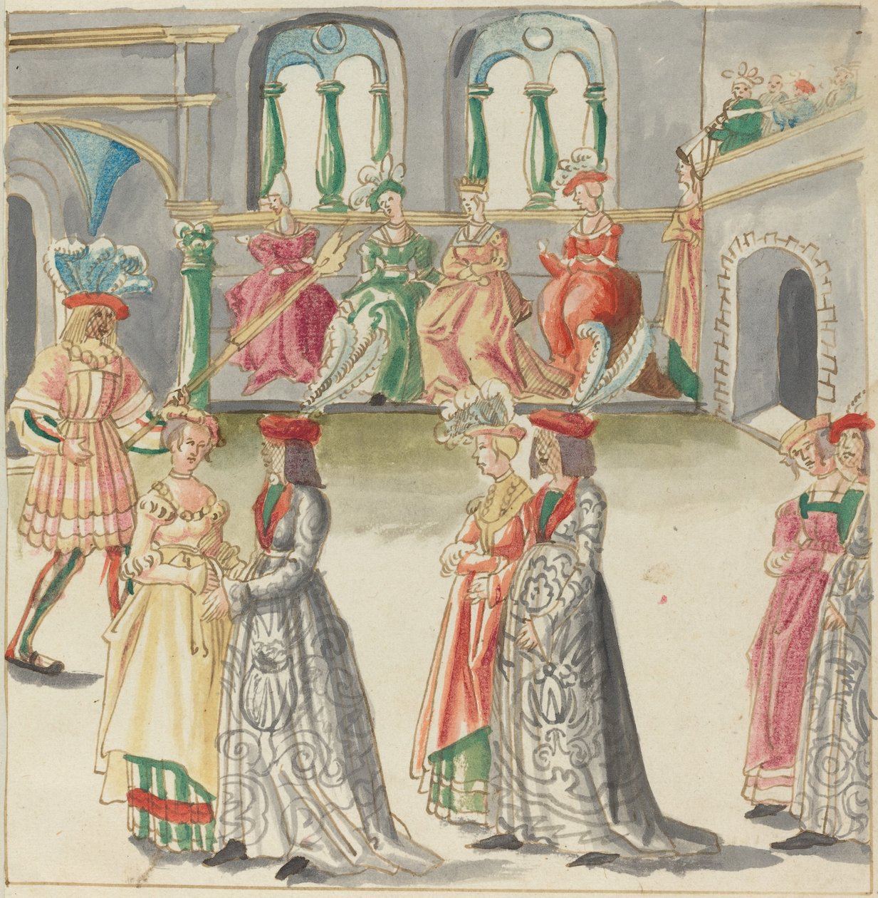 Álarcos mulatság alkotó: German 16th Century