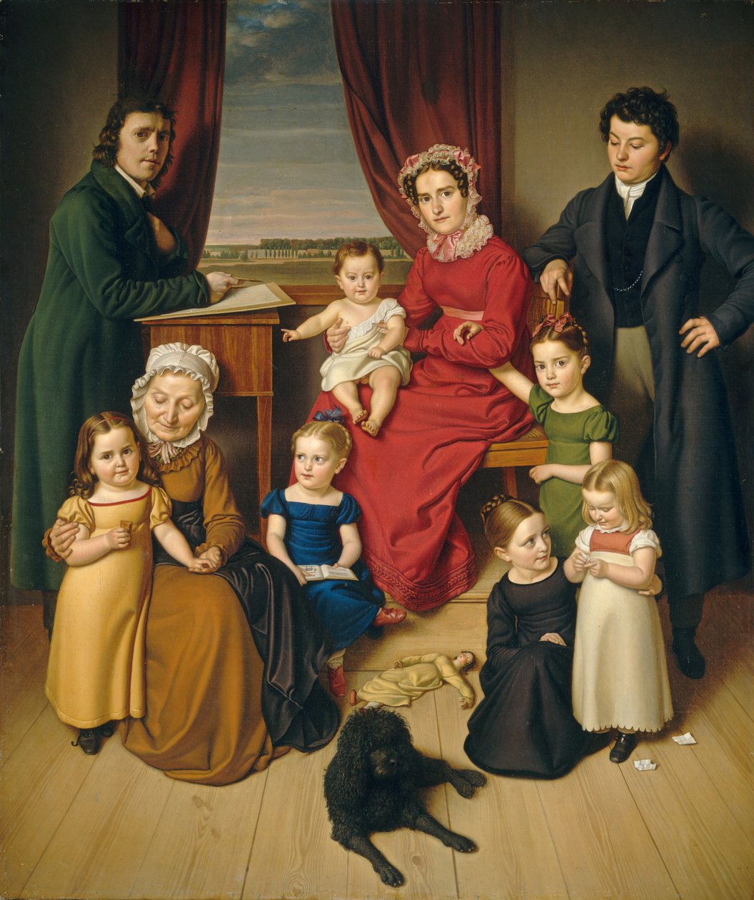 Egy művész és családja alkotó: German 19th Century