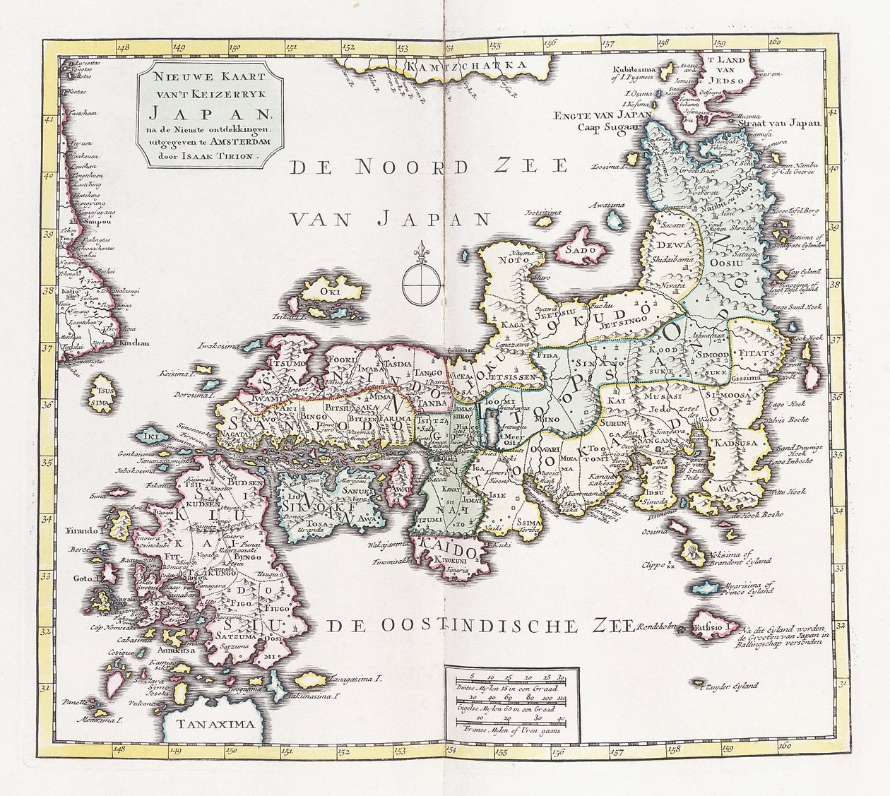 Japán térképe, 1769 alkotó: German School