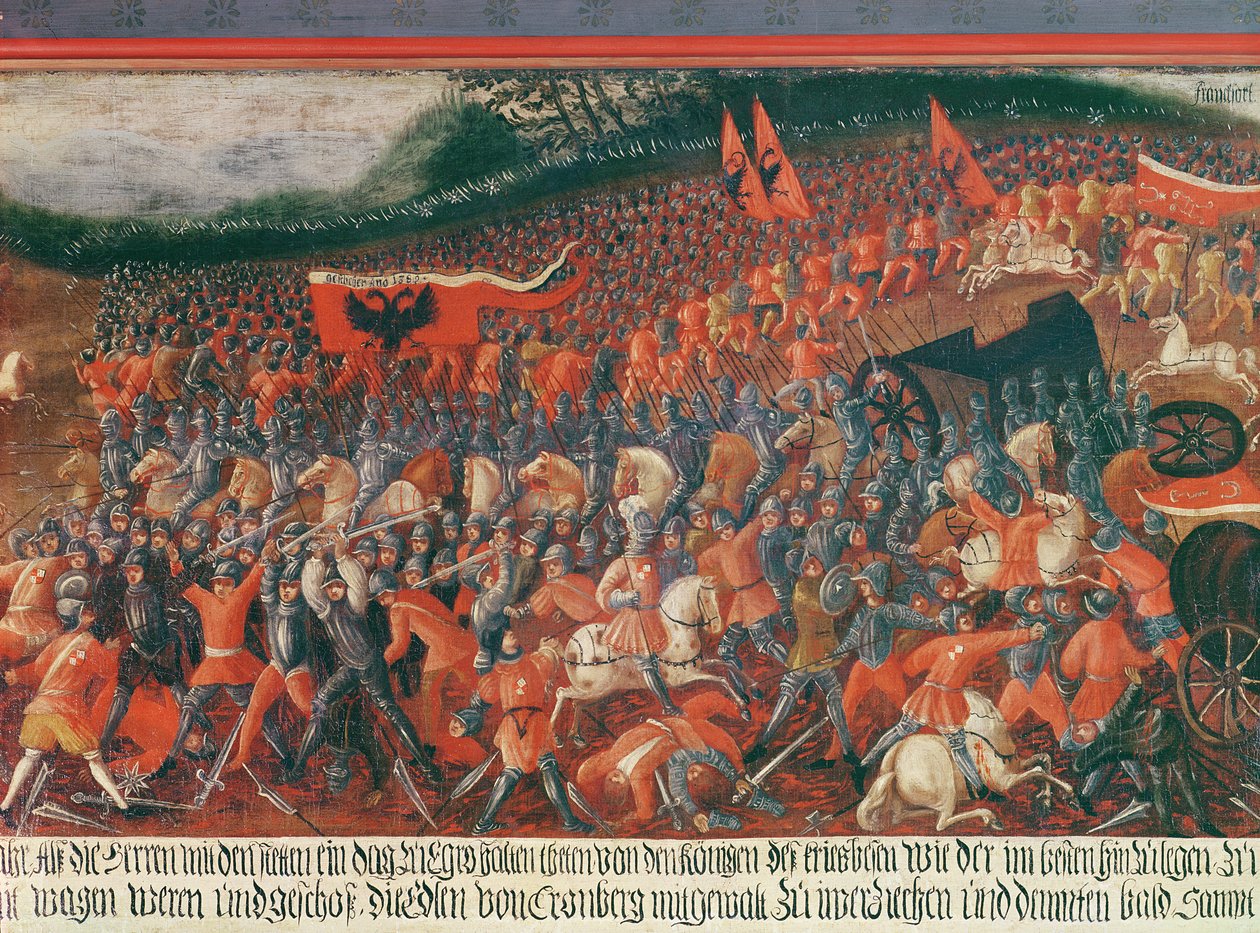 Kronenbergi csata, Németország 1388 körül alkotó: German School