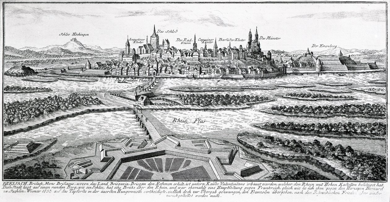Breisach (rézkarc) alkotó: German School