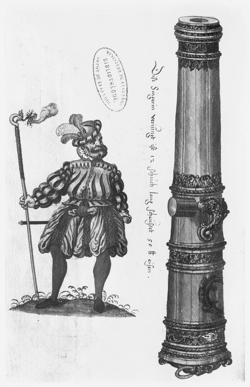 Ágyú és tüzér alkotó: German School