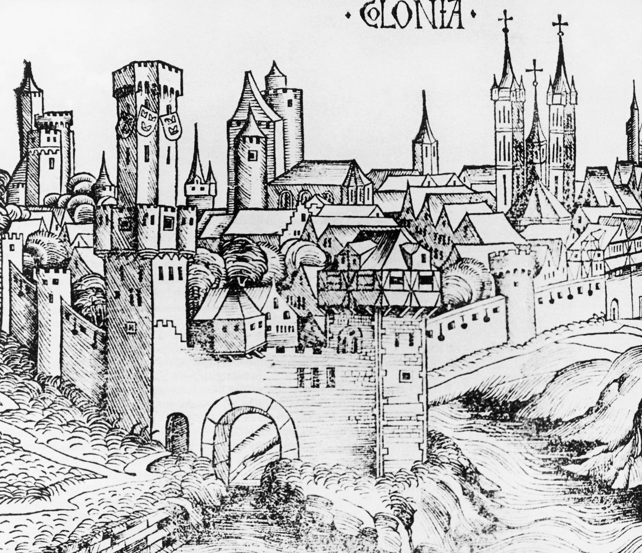Köln, fametszet, Németország alkotó: German School