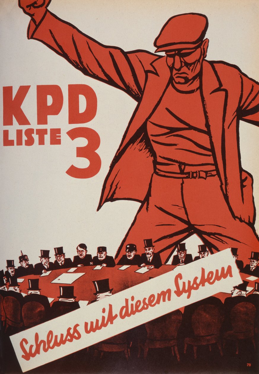 Kommunista Párt választási plakátja, 1932 alkotó: German School