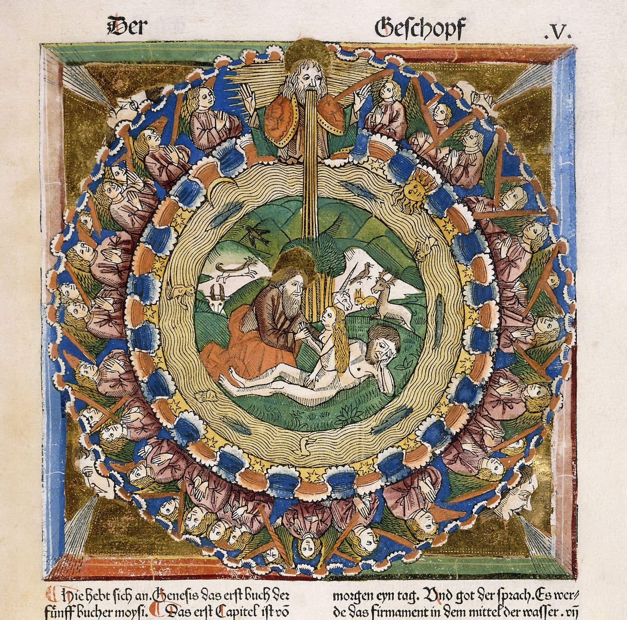 Éva teremtése, 1483 alkotó: German School