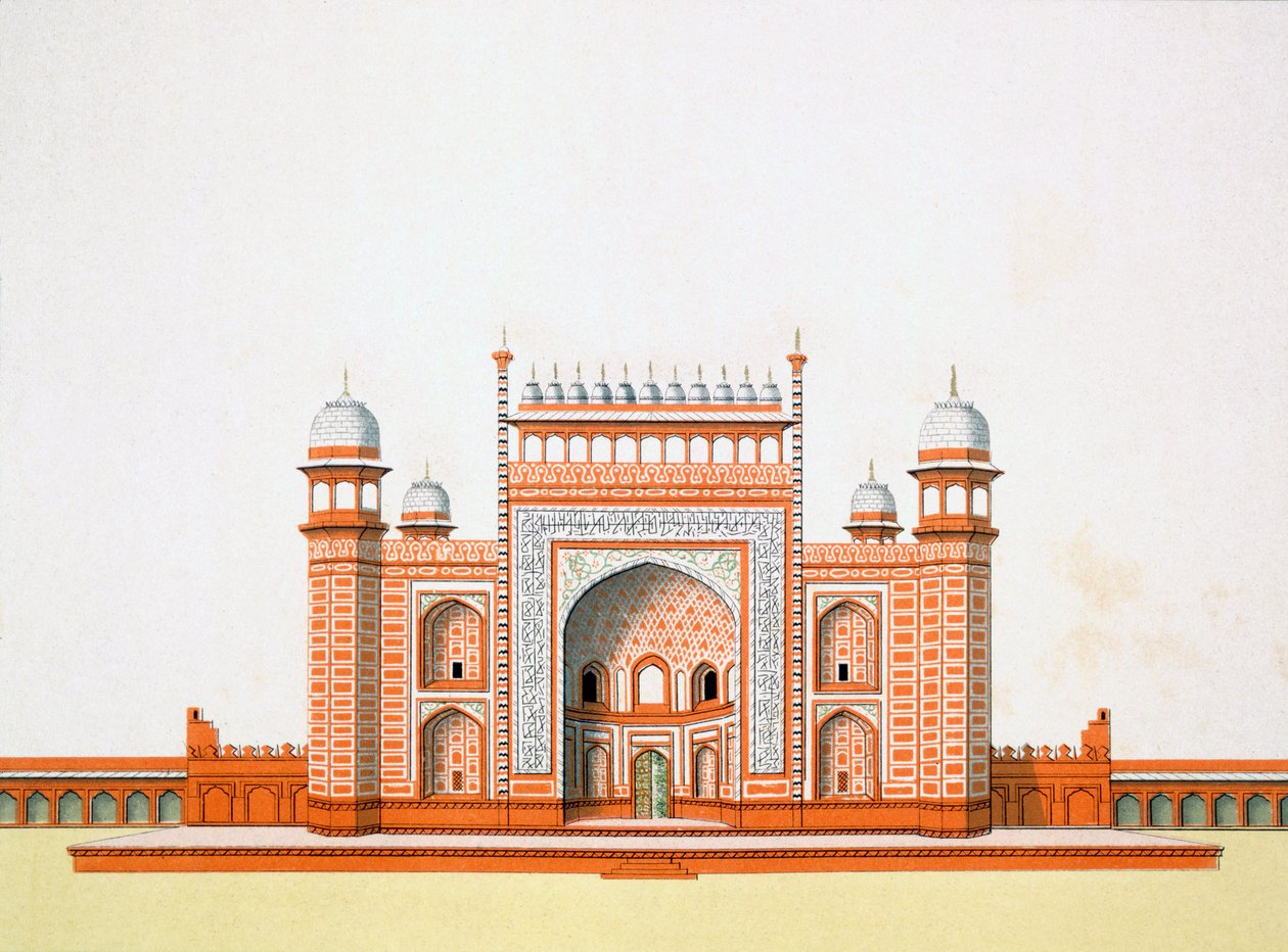 A Taj Mahal bejárata alkotó: German School