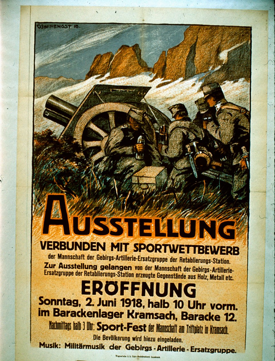 Versenysport kiállítás, 1918 alkotó: German School