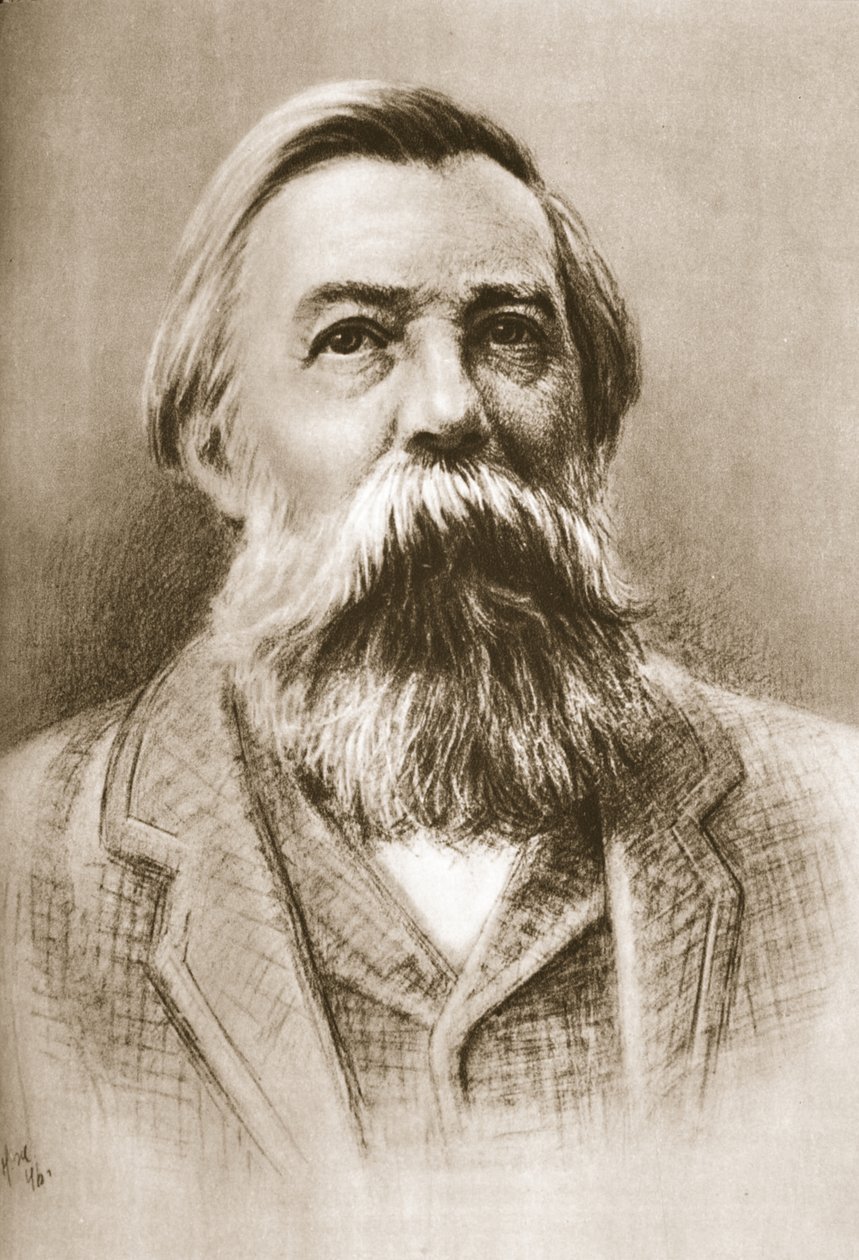 Frederick Engels (szépia fotó) alkotó: German School