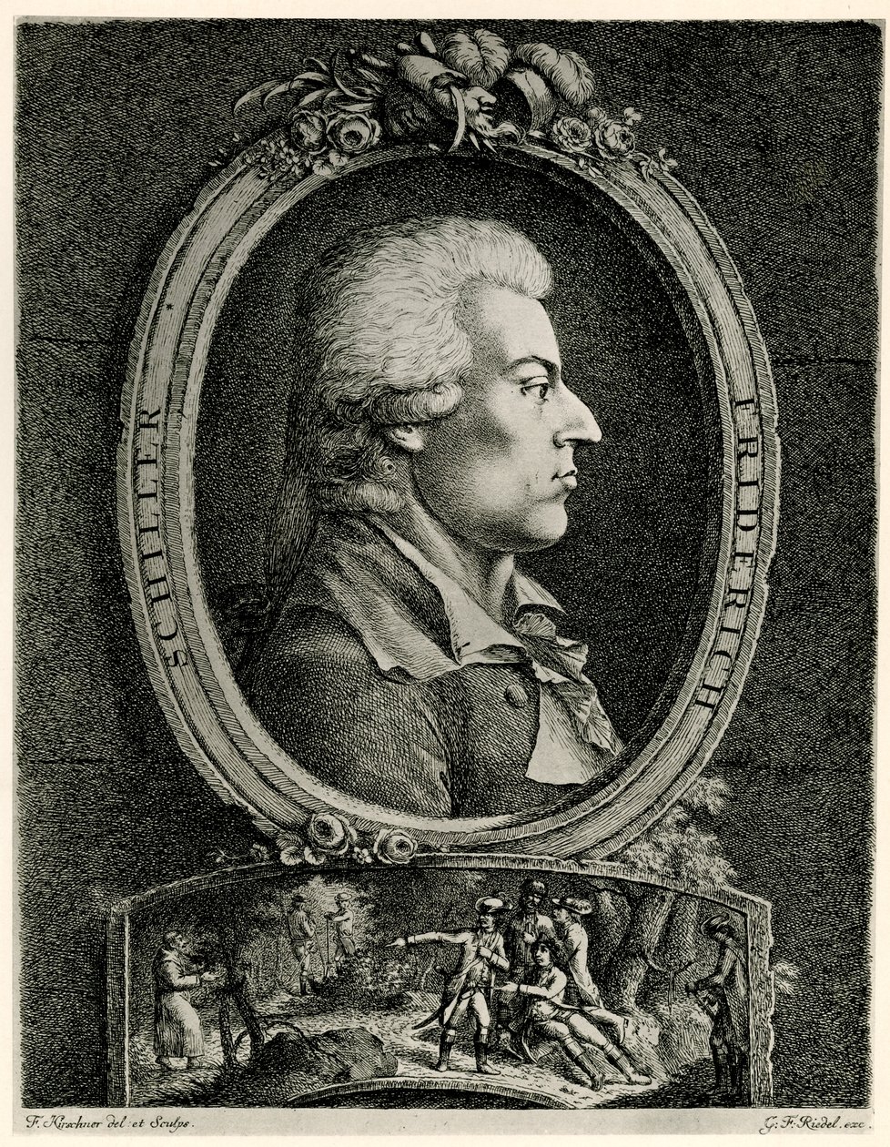 Friedrich von Schiller alkotó: German School