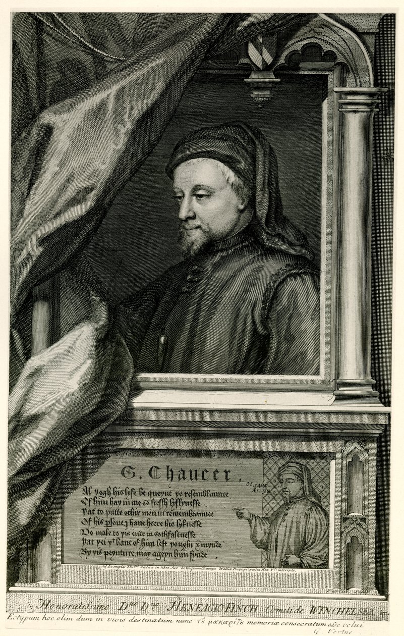 Geoffrey Chaucer alkotó: German School