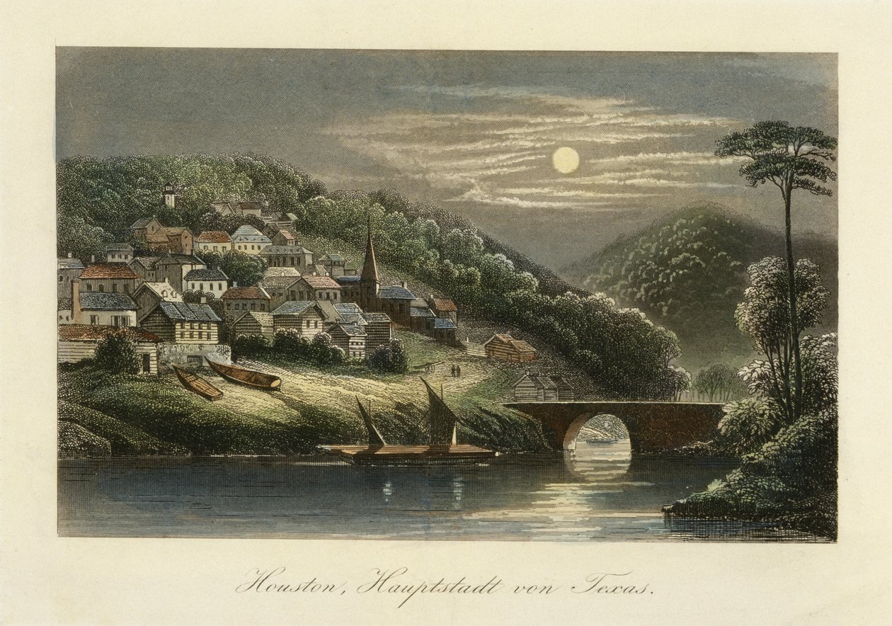 Houston, Texas fővárosa, kb. 1845-c. 1850 alkotó: German School