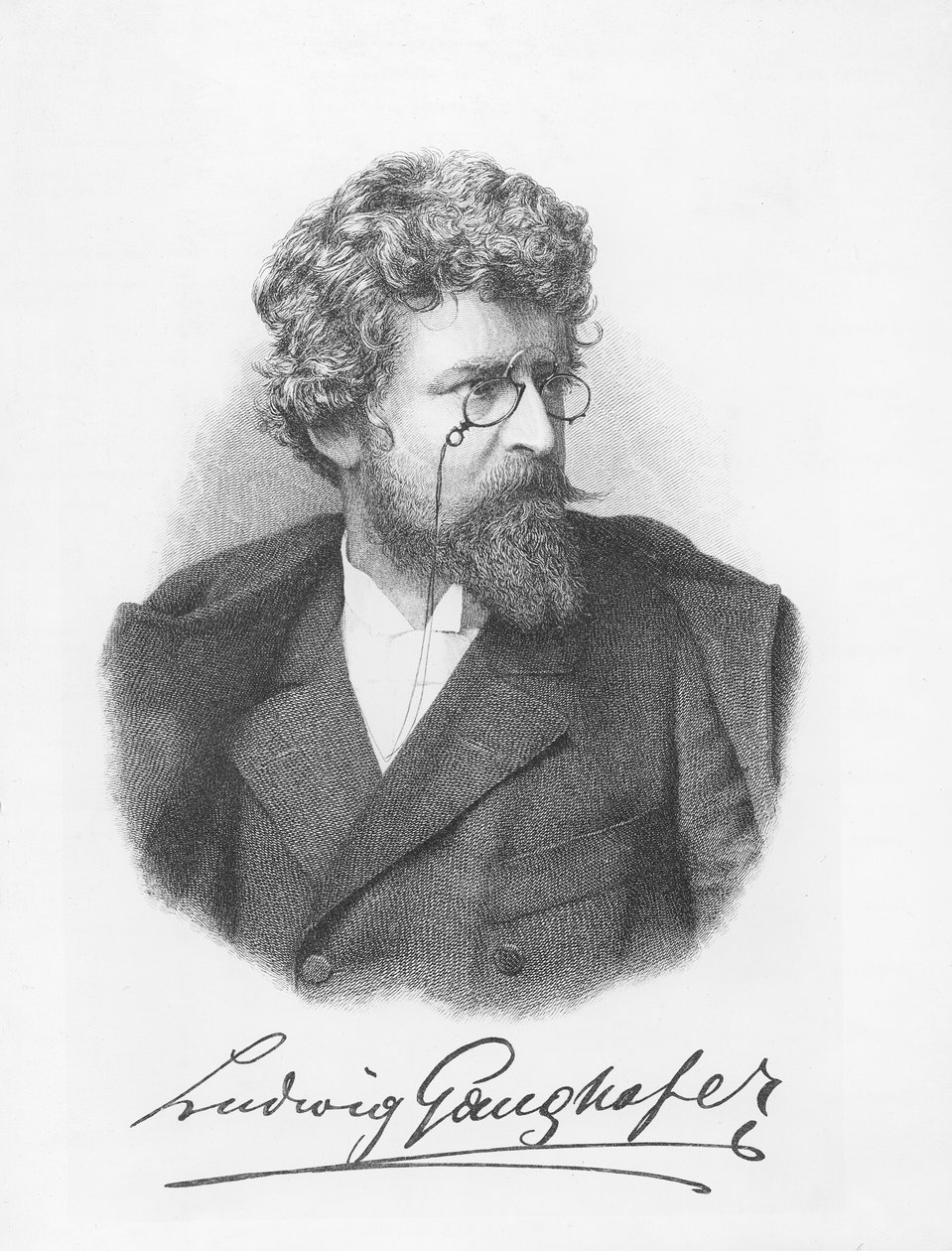 Ludwig Ganghofer (metszet) alkotó: German School