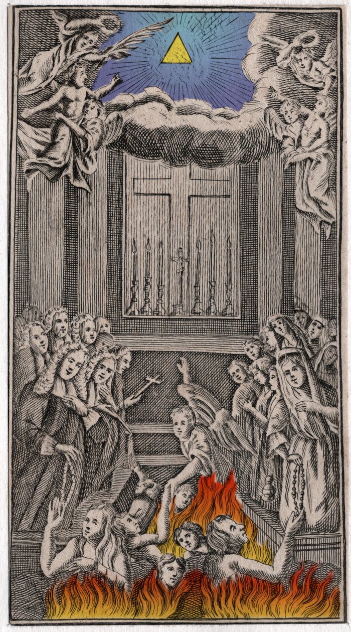 Messe a templomban. (metszés alkotó: German School