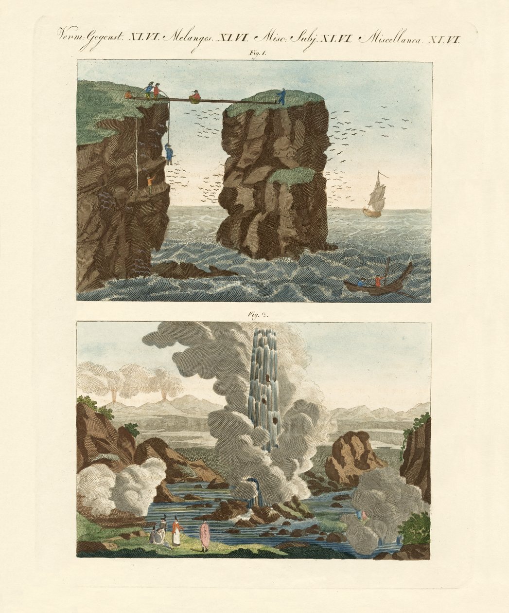 Északi érdekességek (színes metszet) alkotó: German School