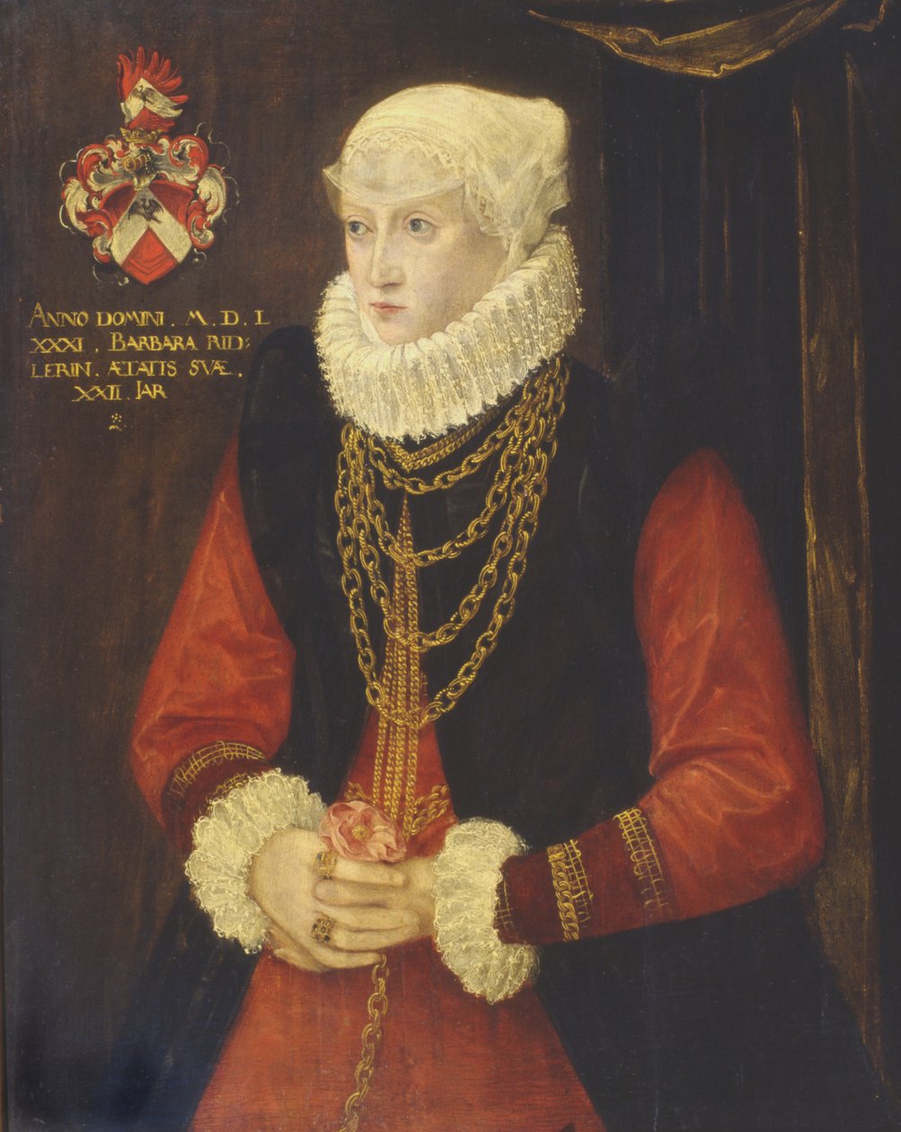 Ridler Barbara portréja, 1581 alkotó: German School