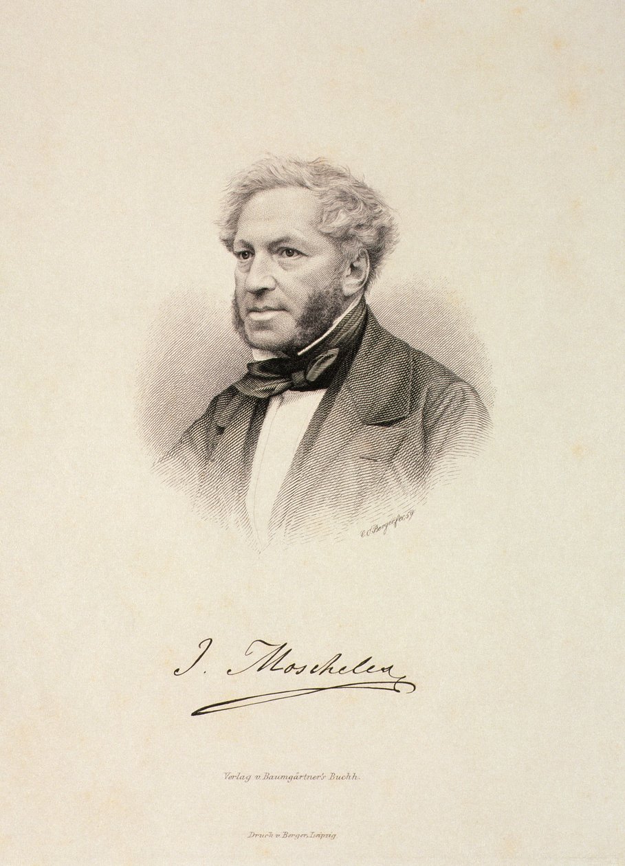 Moscheles Ignác portréja (1794-1870) alkotó: German School