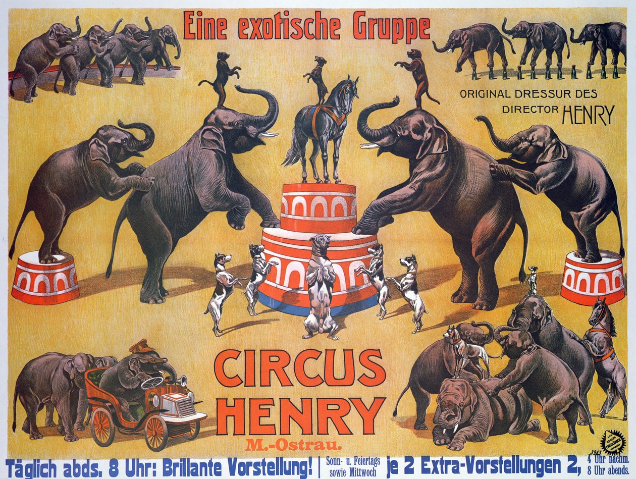 A "Circus Henryt" hirdető plakát alkotó: German School