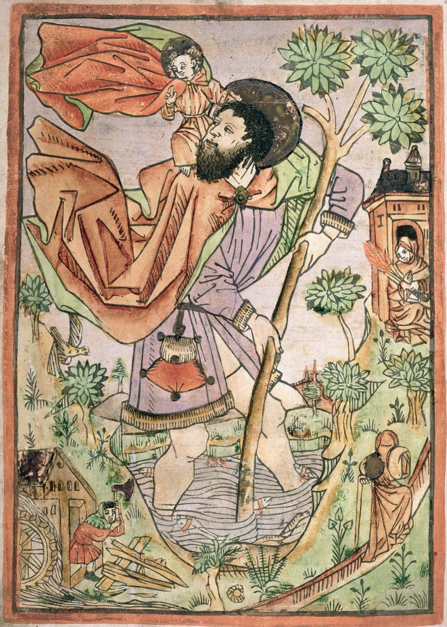 Szent Kristóf: német, 1470 körül alkotó: German School