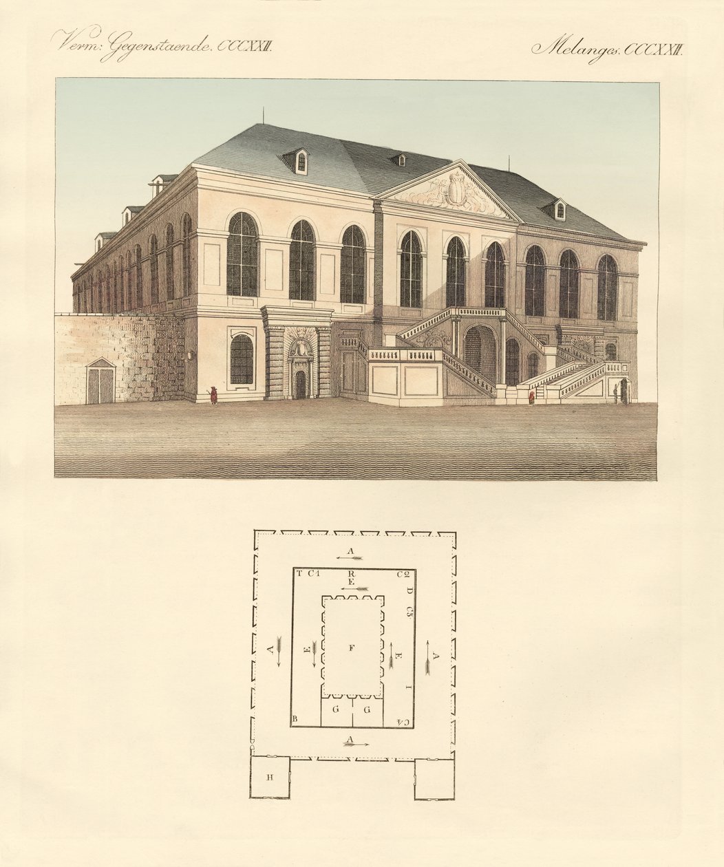 Furcsa épületek (színes metszet) alkotó: German School