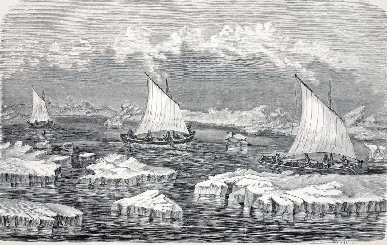 The Boats under Sail, kocsma. London 1874 alkotó: German School