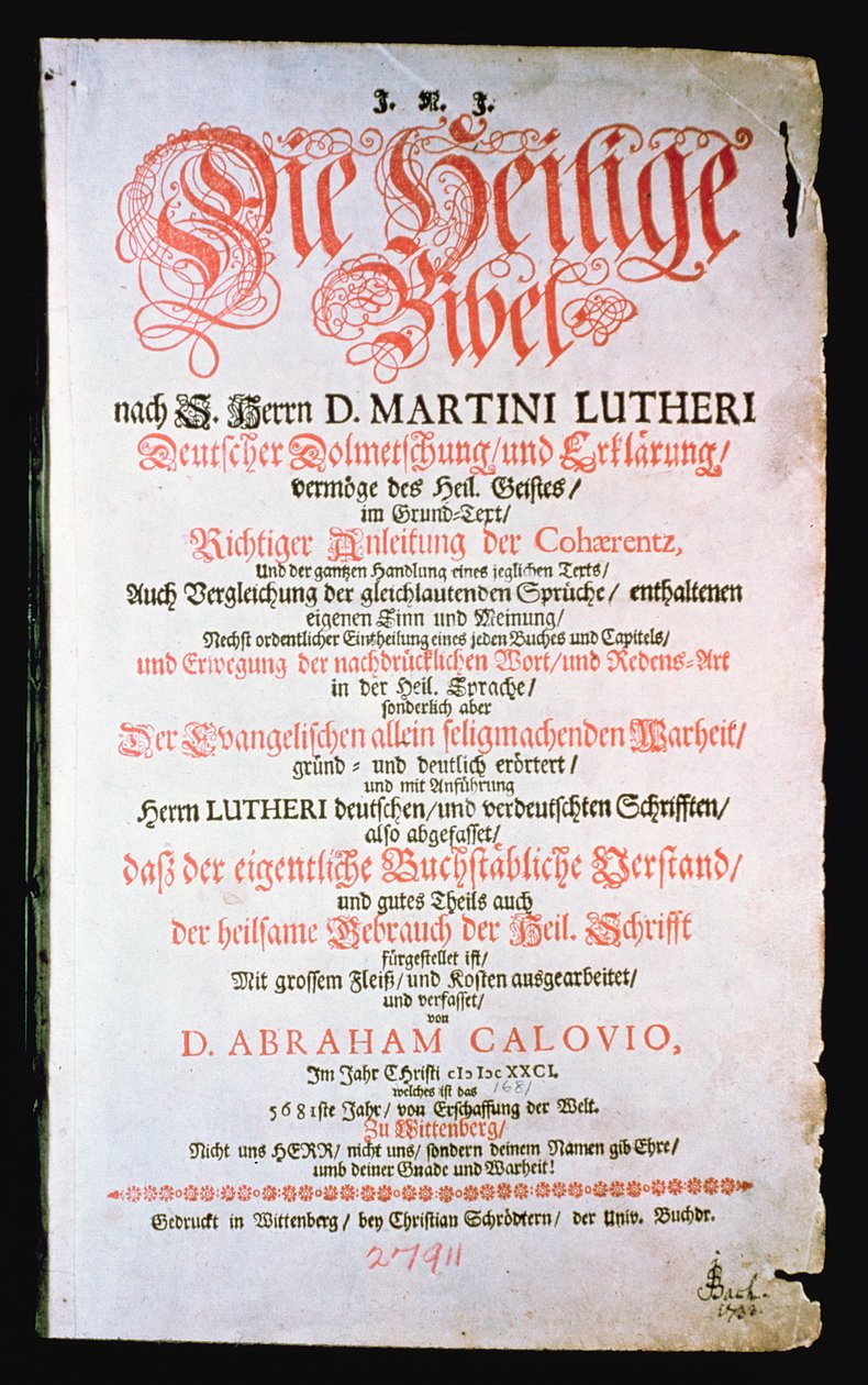The Holy Bible, Vol. I., 1681 alkotó: German School