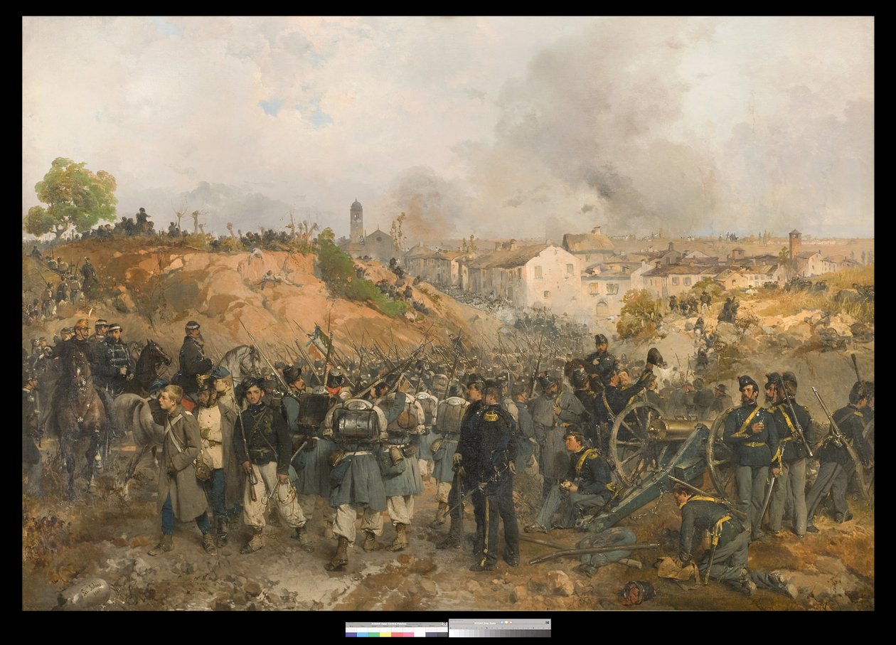 Palestro bukása, 1859. május 30 alkotó: Gerolamo Induno