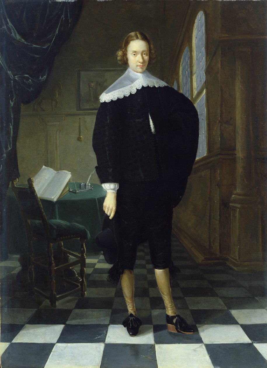 Egy fiatal férfi portréja alkotó: Gerrit van Donck