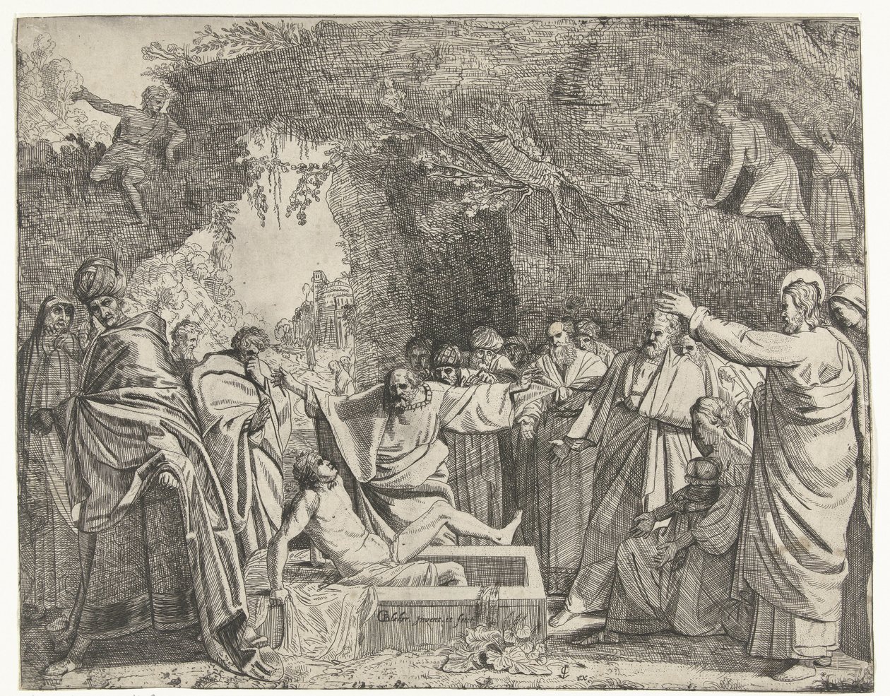 Opwekking van Lazarus alkotó: Gerrit Bleker